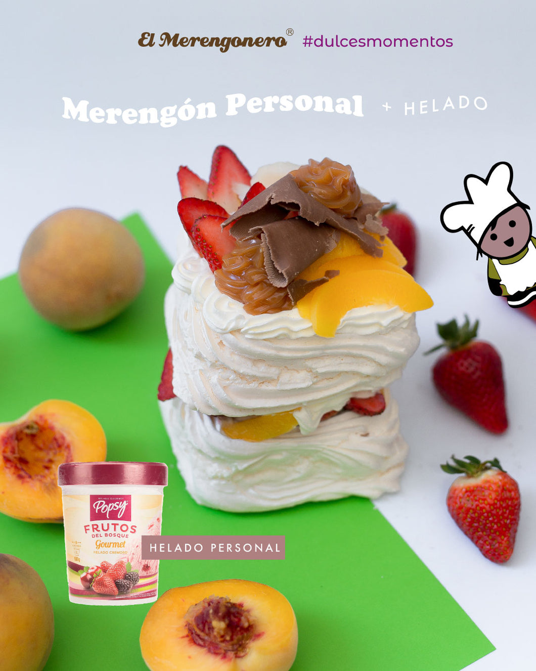 Merengón Personal + Helado